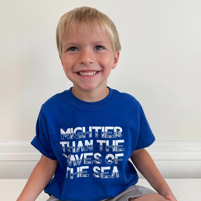 Mightier Than the Waves of the Sea Toddler and Youth Tee - Brick House in the City