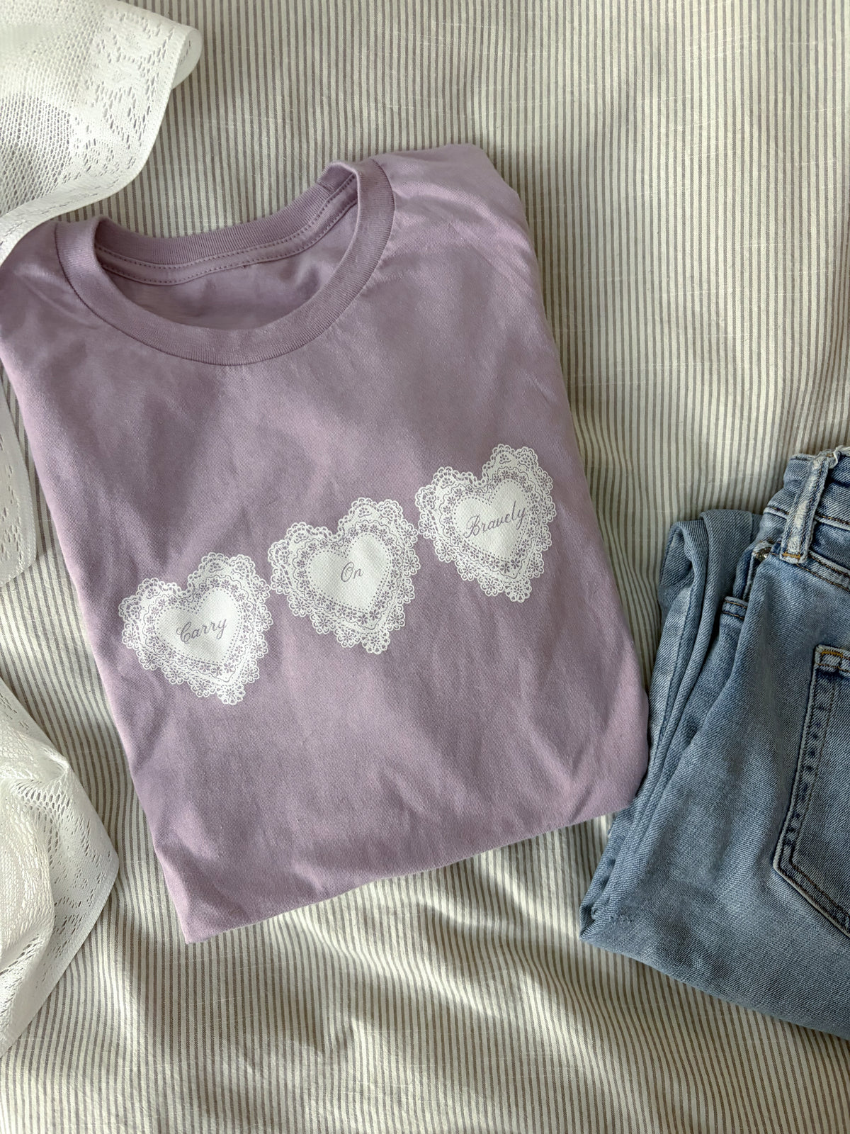 Carry On Bravely — St. Zélie Tee