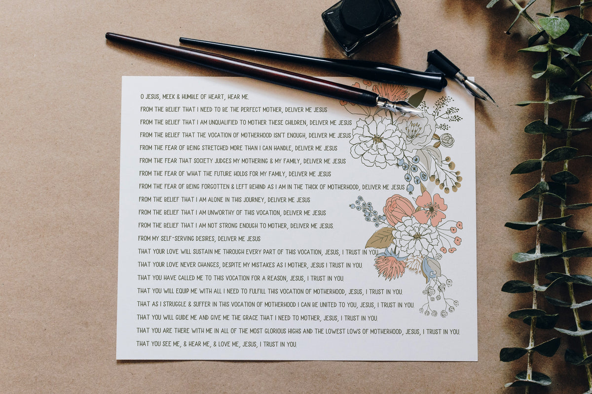 Litany of Trust for Mothers - Digital Download