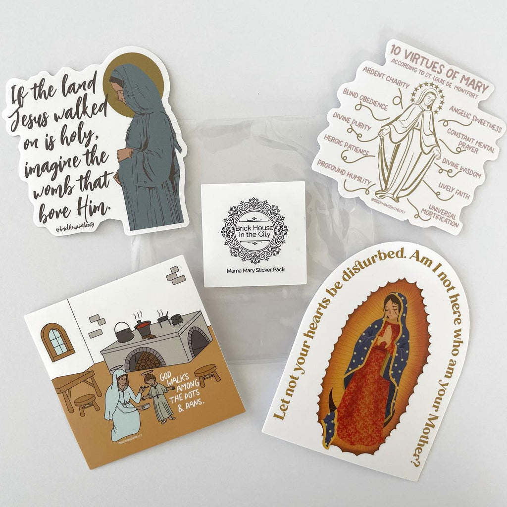 Mama Mary Sticker Pack - Inspirational Stickers – Brick House in the City