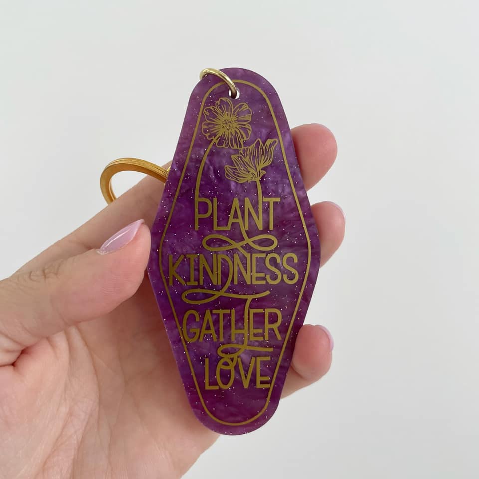 Plant Kindness Gather Love Key Chain - Brick House in the City