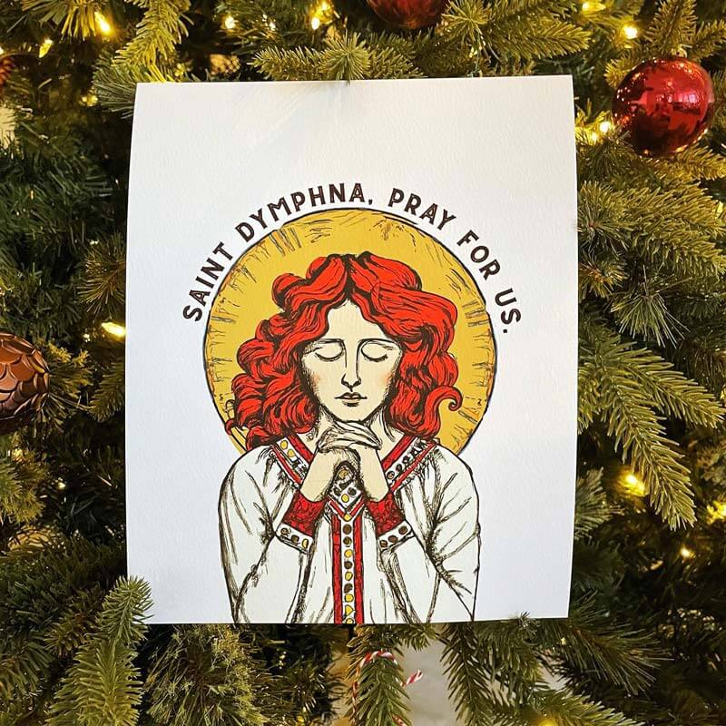 Saint Dymphna Art Print - Brick House in the City